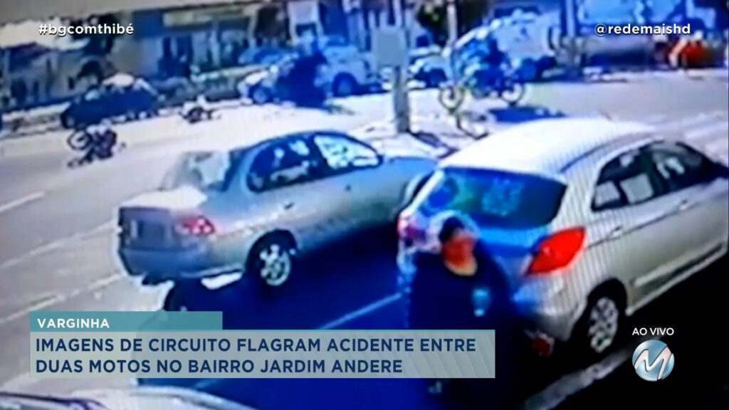 IMAGENS FLAGRAM ACIDENTE ENTRE DUAS MOTOS EM VARGINHA