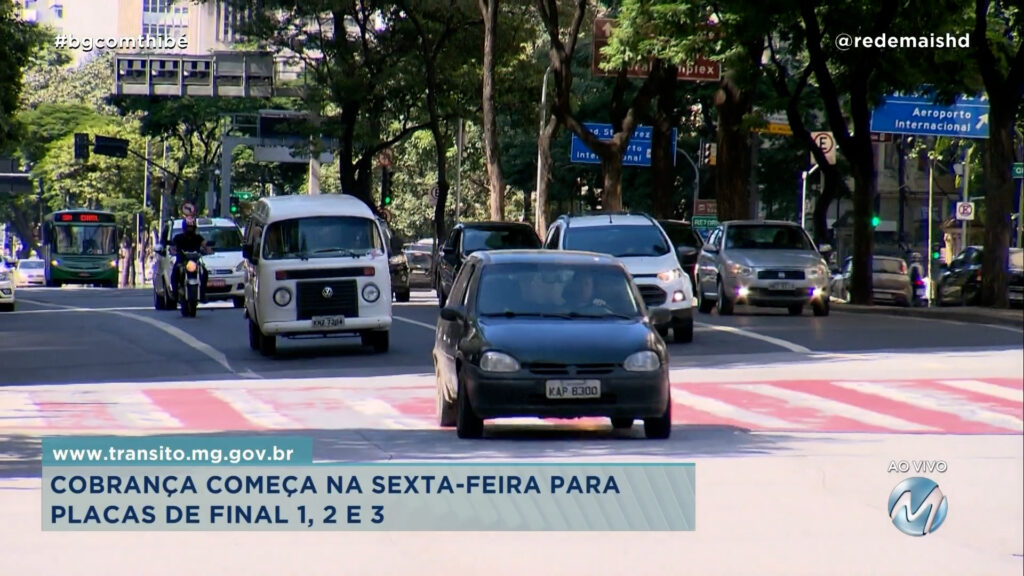 LICENCIAMENTO 2023: COBRANÇA COMEÇA NA SEXTA-FEIRA PARA PLACAS DE FINAL 1, 2 E 3