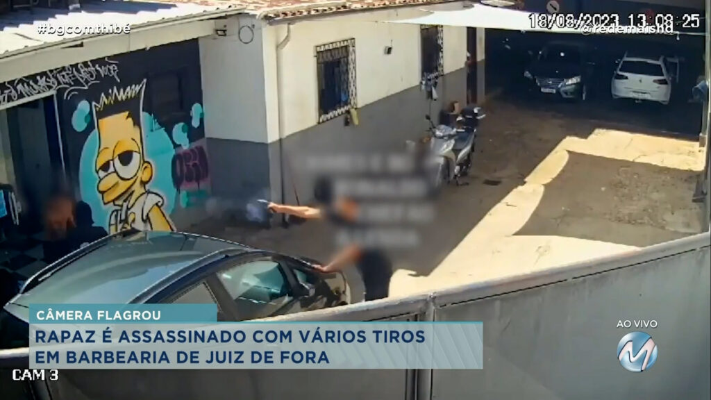 RAPAZ É ASSASSINADO COM VÁRIOS TIROS EM BARBEARIA DE JUIZ DE FORA