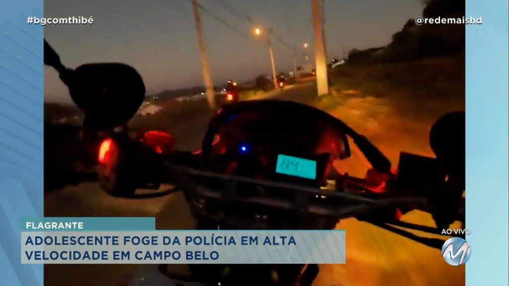 ADOLESCENTE FOGE DA POLÍCIA EM ALTA VELOCIDADE EM CAMPO BELO