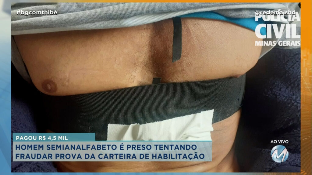 HOMEM SEMIANALFABETO É PRESO TENTANDO FRAUDAR PROVA DA CARTEIRA DE HABILITAÇÃO