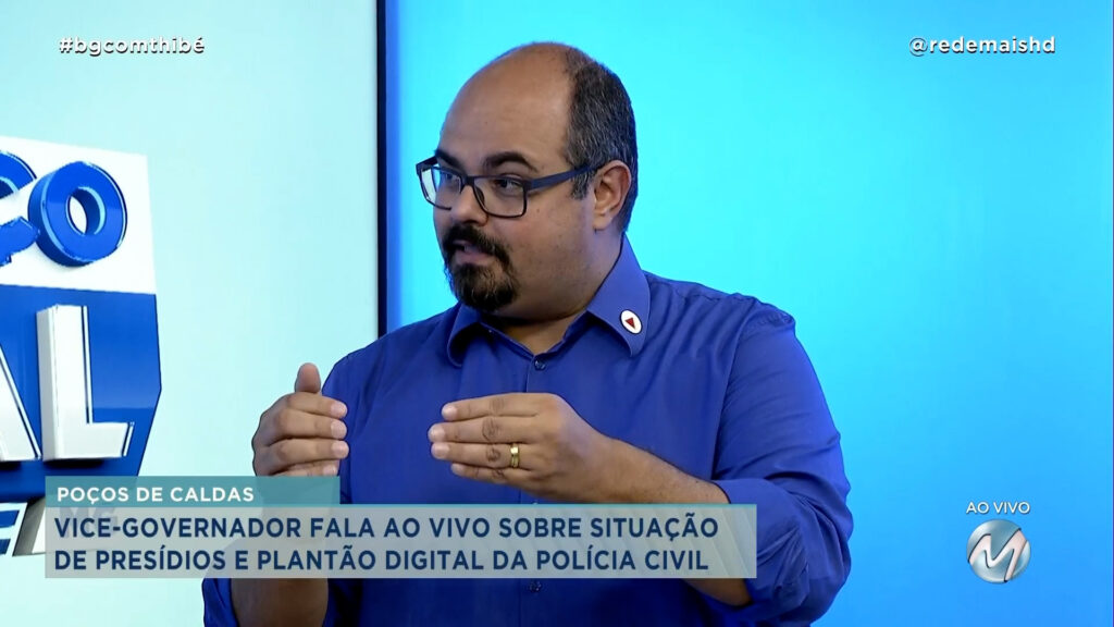 FABIANO THIBÉ RECEBE O VICE-GOVERNADOR DE MINAS GERAIS NOS ESTÚDIOS DO BALANÇO GERAL