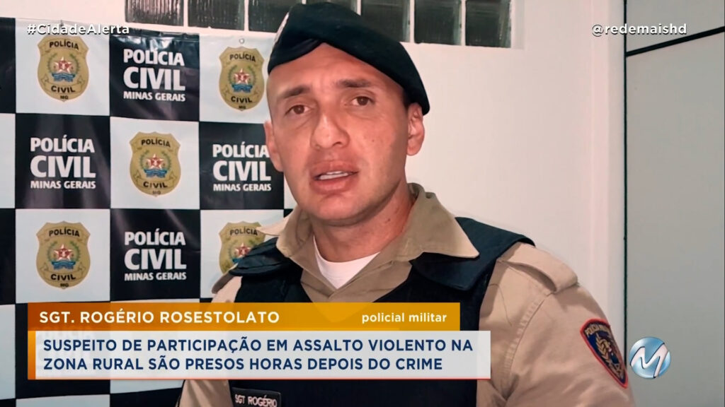 POLÍCIAS CIVIL E MILITAR AGEM JUNTAS E PRENDEM CRIMINOSOS QUE ROUBARAM E AGREDIRAM IDOSO