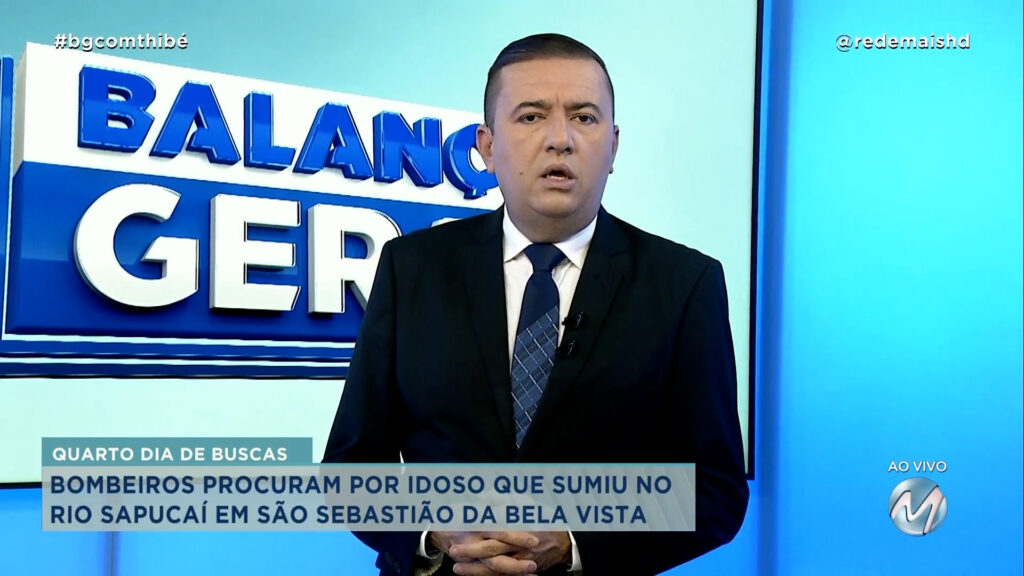 BOMBEIROS PROCURAM POR IDOSO QUE SUMIU NO RIO SAPUCAÍ EM SÃO SEBASTIÃO DA BELA VISTA