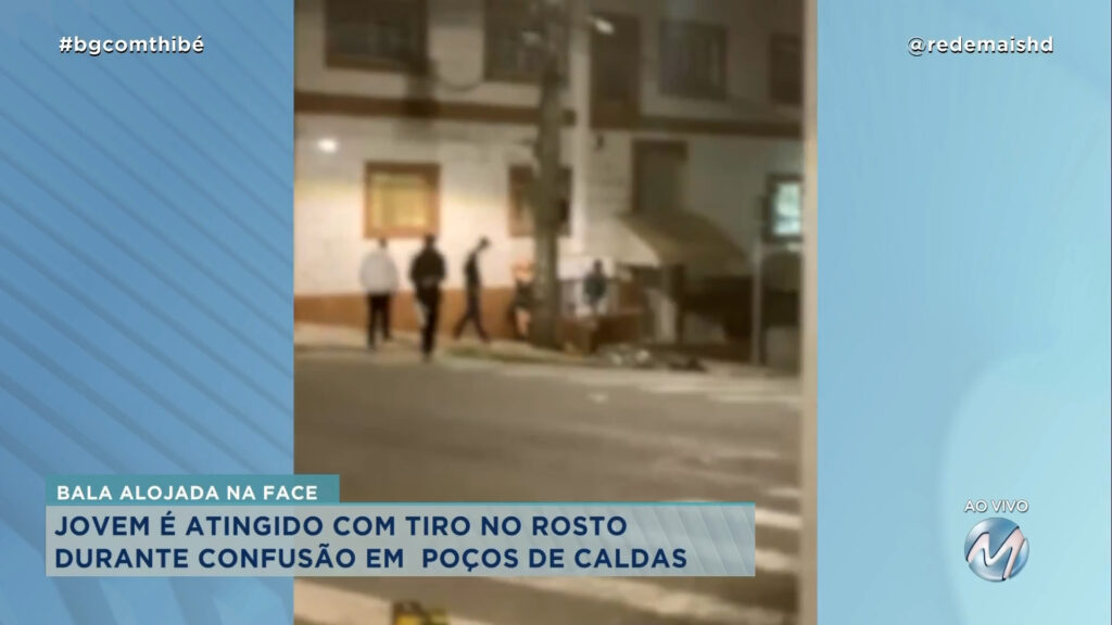 JOVEM É ATINGIDO COM TIRO NO ROSTO EM CONFUSÃO EM POÇOS DE CALDAS