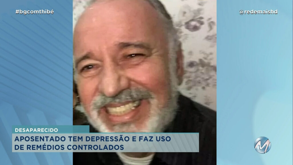 IDOSO TEM DEPRESSÃO: FAMÍLIA PROCURA APOSENTADO QUE DESAPARECEU EM POUSO ALEGRE