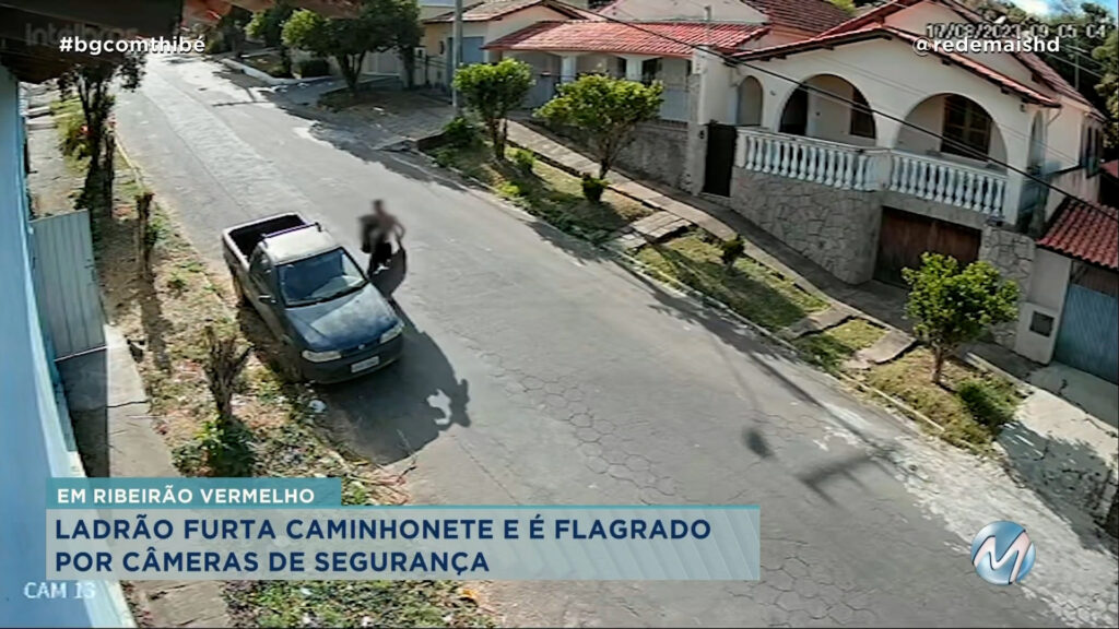 LADRÃO É FLAGRADO FURTANDO CAMINHONETE EM EM RIBEIRÃO VERMELHO