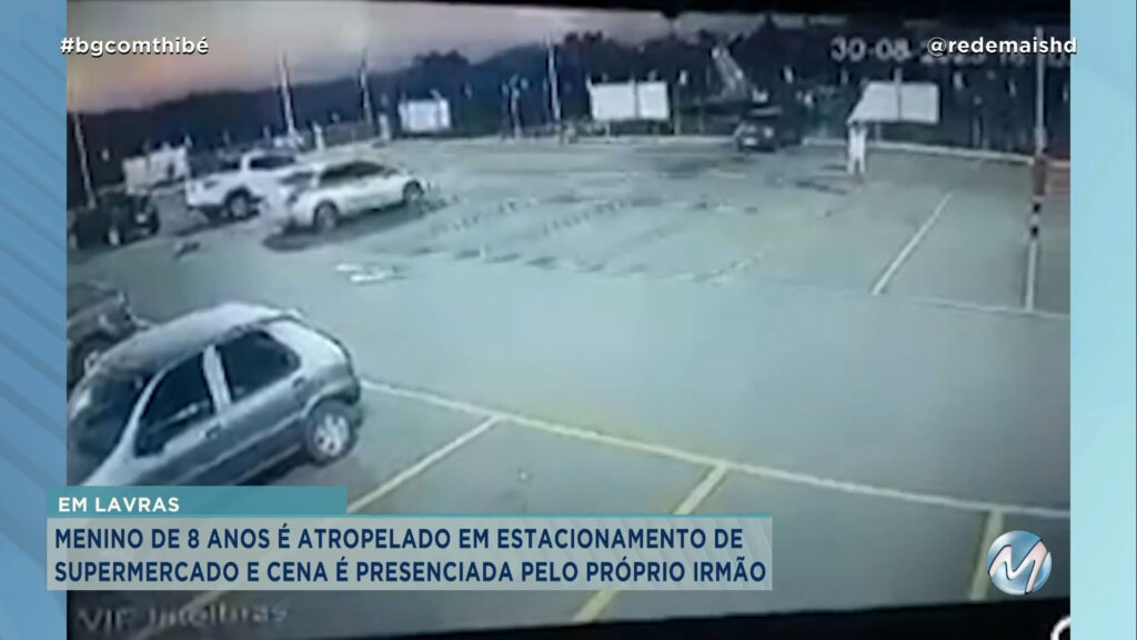 MENINO MORRE APÓS SER ATROPELADO EM ESTACIONAMENTO E CENA É PRESENCIADA PELO PRÓPRIO IRMÃO