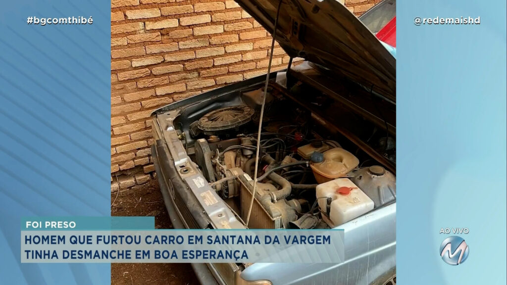 POLÍCIA ENCONTRA DESMANCHE ILEGAL DE VEÍCULOS NO SUL DE MINAS AO INVESTIGAR FURTO DE CARRO