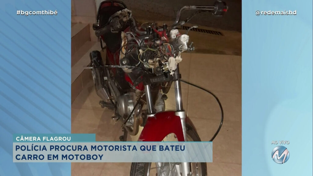 NOVAS IMAGENS: MOTORISTA FOGE SEM PRESTAR SOCORRO APÓS SE ENVOLVER EM ACIDENTE COM MOTOBOY