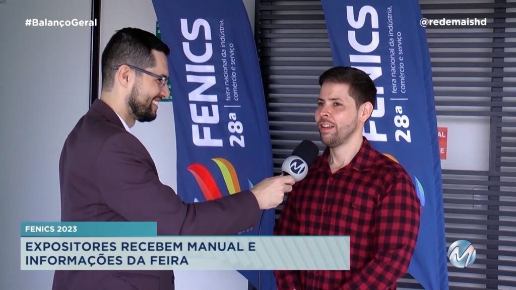 EXPOSITORES RECEBEM MANUAL E  INFORMAÇÕES DA FENICS 2023