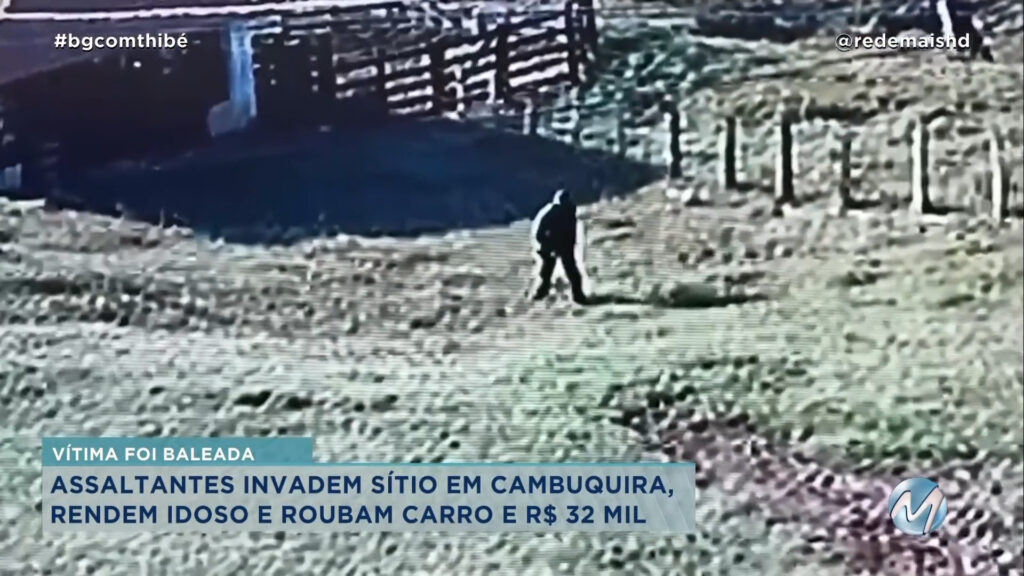 ASSALTANTES INVADEM SÍTIO EM CAMBUQUIRA, RENDEM IDOSO E ROUBAM CARRO E R$ 32 MIL