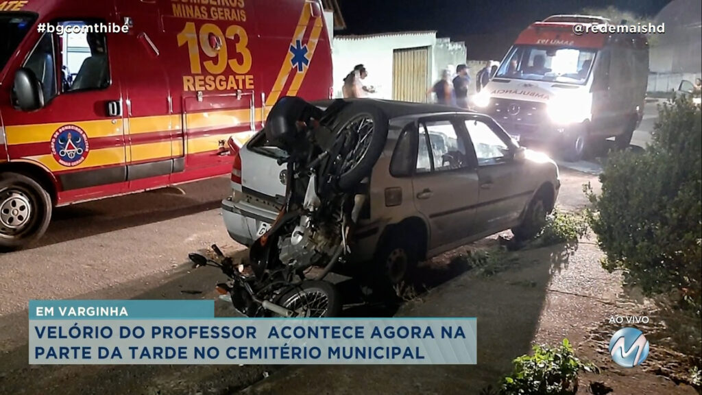 PROFESSOR MORRE DEPOIS DE PERDER O CONTROLE E BATER A MOTO EM CARRO ESTACIONADO EM VARGINHA