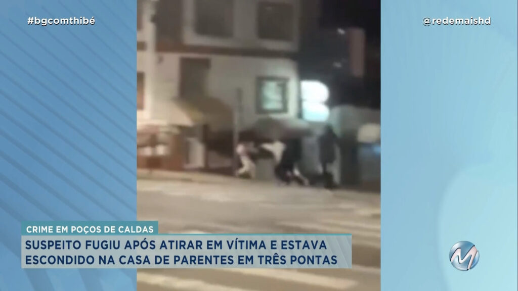 POLÍCIA CIVIL PRENDE SUSPEITO DE ATIRAR NO ROSTO DE UM JOVEM DURANTE CONFUSÃO EM POÇOS DE CALDAS