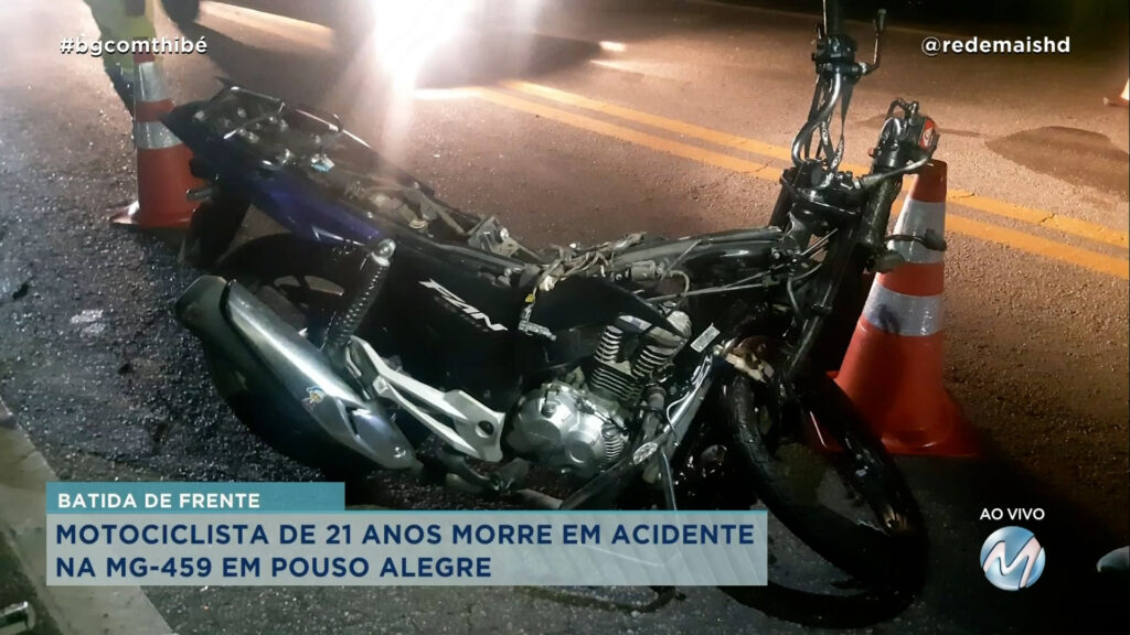 MOTOCICLISTA MORRE EM ACIDENTE NA MG-459 EM POUSO ALEGRE