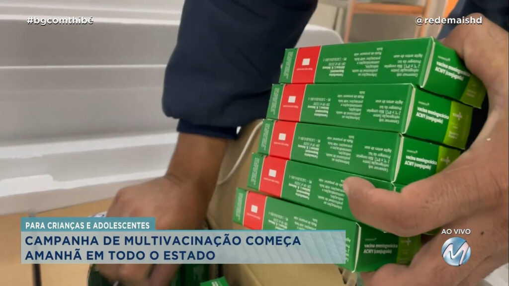 CAMPANHA DE MULTIVACINAÇÃO PARA CRIANÇAS E ADOLESCENTES COMEÇA EM TODO O ESTADO