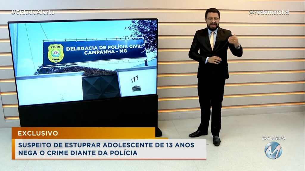 ATRÁS DAS GRADES: SUSPEITO DE ESTUPRAR ADOLESCENTE DE 13 ANOS NEGA O CRIME DIANTE DA POLÍCIA