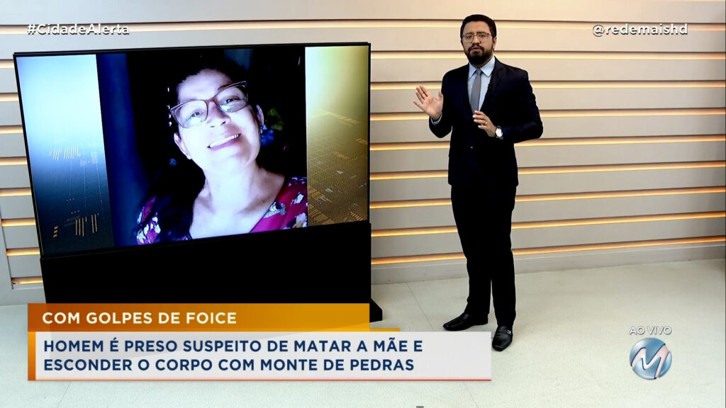 COM GOLPES DE FOICE: HOMEM É PRESO SUSPEITO DE MATAR A MÃE E ESCONDER O CORPO COM MONTE DE PEDRAS