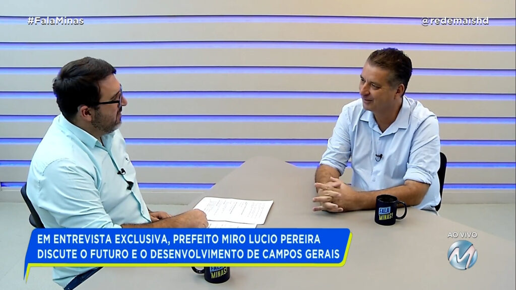 PREFEITO MIRO LUCIO PEREIRA DISCUTE O FUTURO E O DESENVOLVIMENTO DE CAMPOS GERAIS