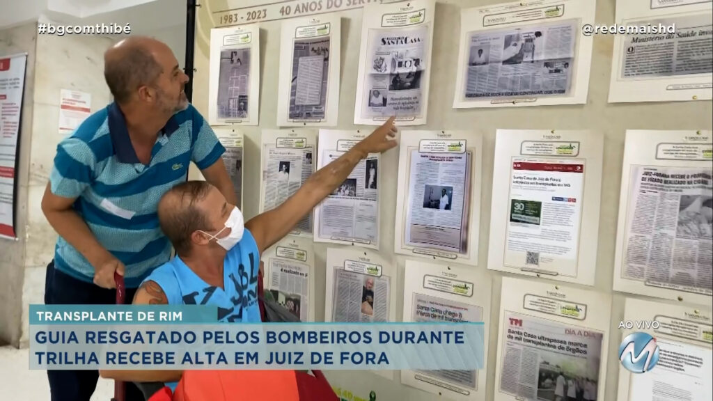 APÓS TRANSPLANTE: GUIA RESGATADO PELOS BOMBEIROS DURANTE TRILHA RECEBE ALTA EM JUIZ DE FORA