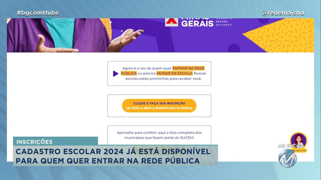 CADASTRO ESCOLAR 2024 JÁ ESTÁ DISPONÍVEL PARA QUEM QUER ENTRAR NA REDE ESTADUAL DE ENSINO