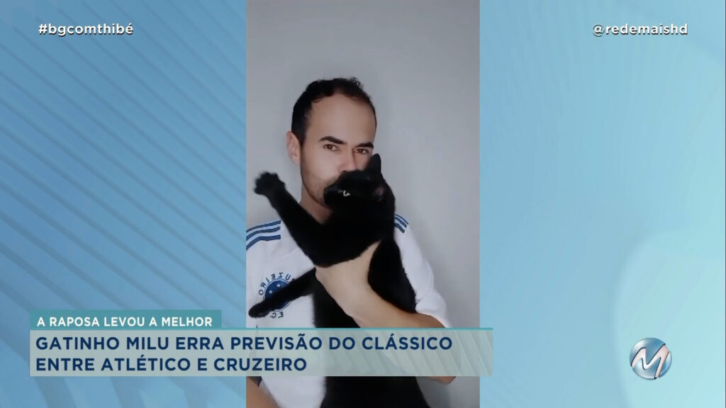 GATINHO “MILU” ERRA PREVISÃO DO CLÁSSICO ENTRE ATLÉTICO E CRUZEIRO