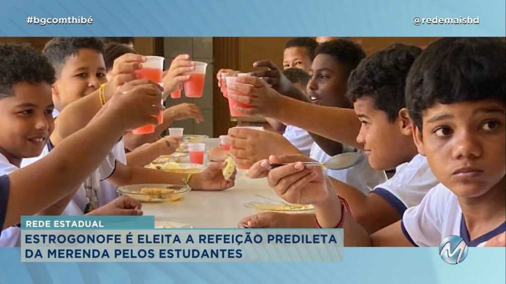 “COMER, COMER”: ESTROGONOFE É ELEITO COMO PRATO PREDILETO DA MERENDA PELOS ESTUDANTES DA REDE ESTADUAL