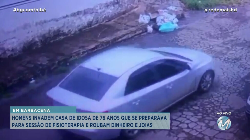 HOMENS INVADEM CASA DE IDOSA QUE SE PREPARAVA PARA SESSÃO DE FISIOTERAPIA E ROUBAM DINHEIRO E JOIAS