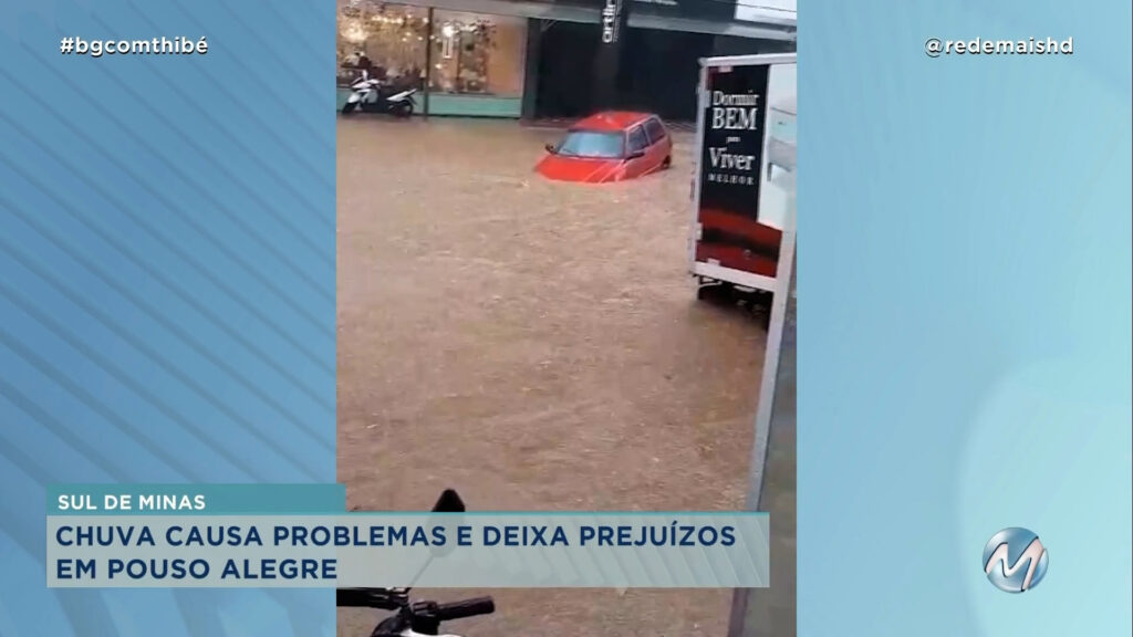 CHUVA CAUSA PROBLEMAS E DEIXA PREJUÍZOS EM POUSO ALEGRE