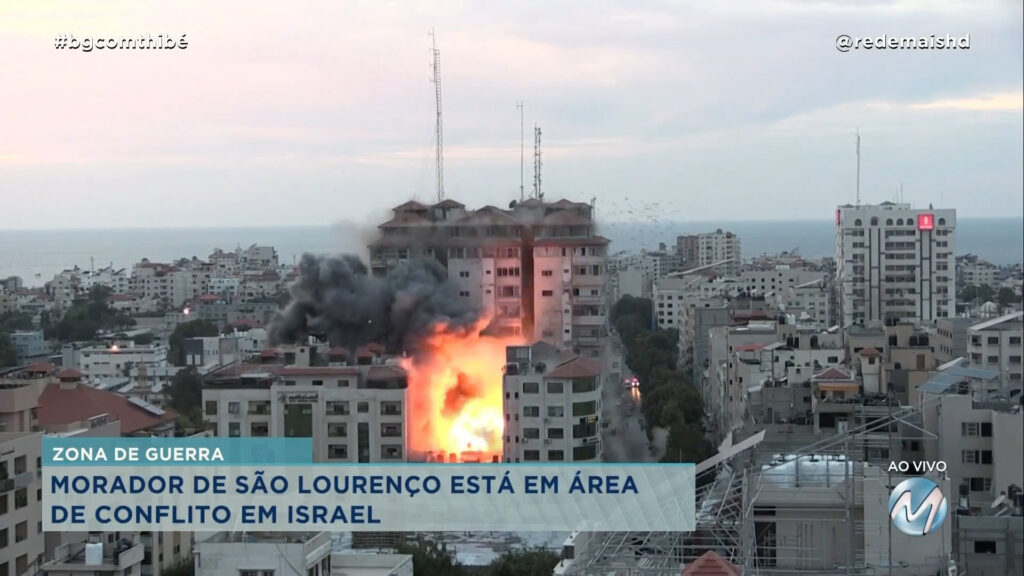 MORADOR DE SÃO LOURENÇO ESTÁ EM ÁREA DE CONFLITO EM ISRAEL