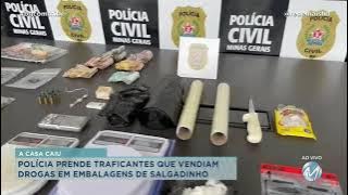 POLÍCIA PRENDE TRAFICANTES QUE VENDIAM DROGAS EM EMBALAGENS DE SALGADINHO