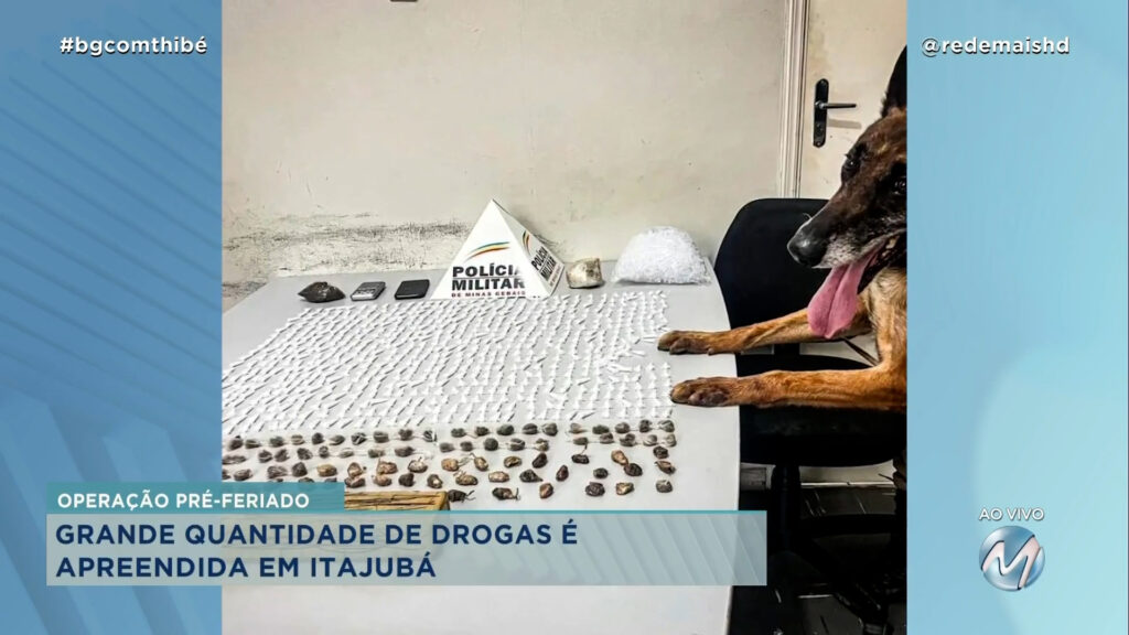 OPERAÇÃO PRÉ-FERIADO: GRANDE QUANTIDADE DE DROGAS É APREENDIDA EM ITAJUBÁ