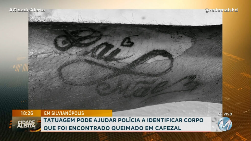 TATUAGEM PODE AJUDAR POLÍCIA A DESCOBRIR QUEM É MULHER ENCONTRADA MORTA EM CAFEZAL