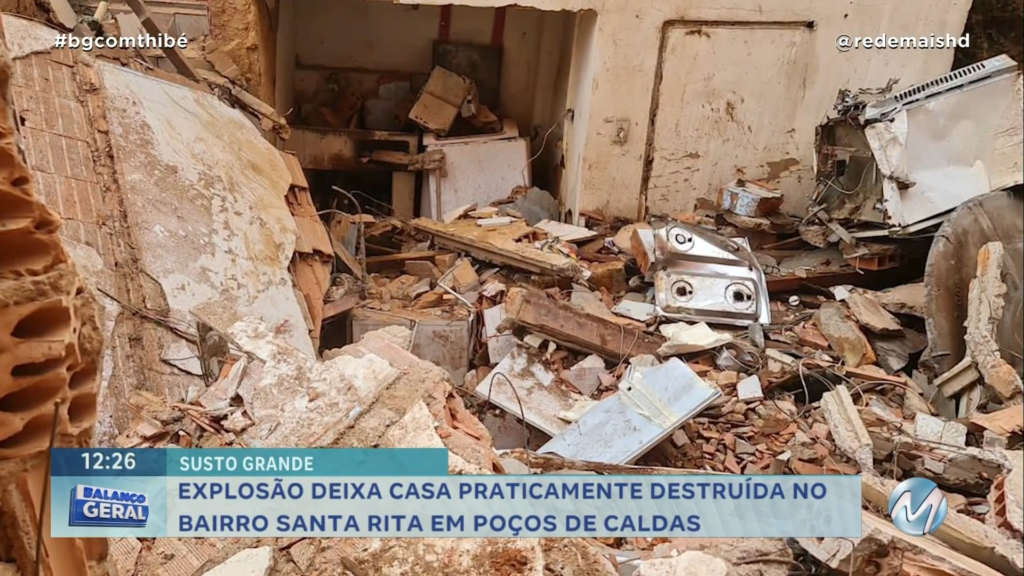 EXPLOSÃO EM CASA : IDOSA MORRE E DOIS MORADORES FICAM FERIDOS EM EXPLOSÃO EM POÇOS DE CALDAS