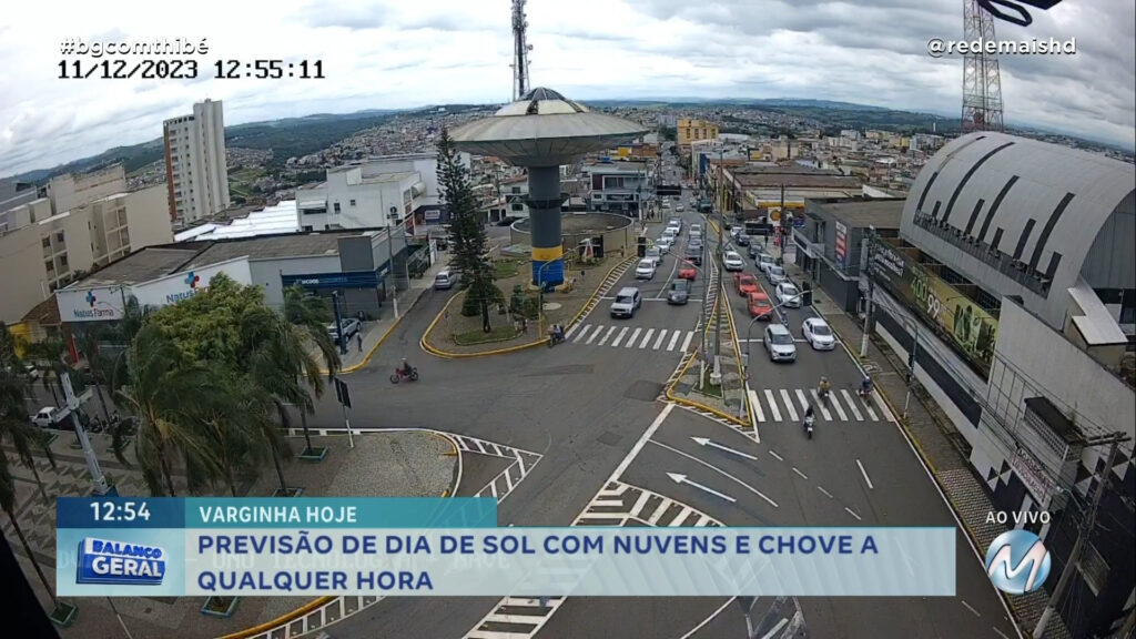 PREVISÃO DO TEMPO: VARGINHA TEM PREVISÃO DE SOL COM NUVENS E CHOVE A QUALQUER HORA