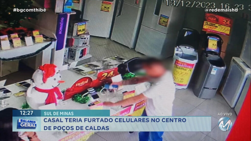 CASAL TERIA FURTADO CELULARES NO CENTRO DE POÇOS DE CALDAS