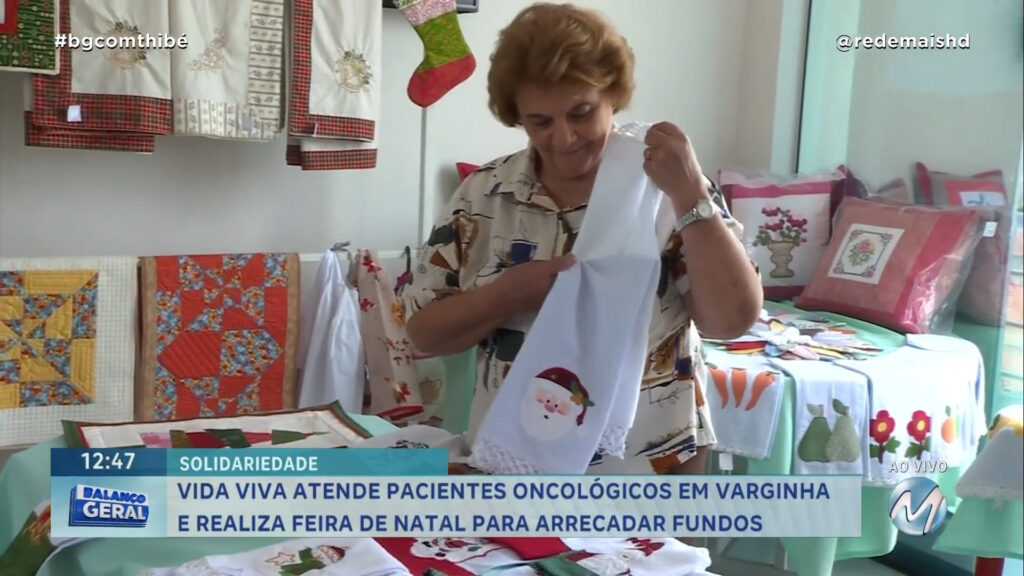 VIDA VIVA ATENDE PACIENTES ONCOLÓGICOS EM VARGINHA E REALIZA FEIRA DE NATAL PARA ARRECADAR FUNDOS