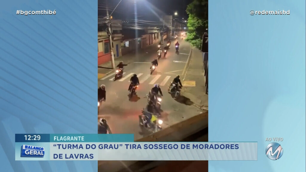 FLAGRANTE: “TURMA DO GRAU” TIRA SOSSEGO DE MORADORES DE LAVRAS