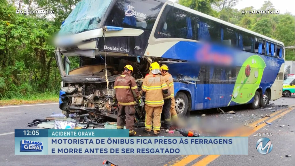 MOTORISTA MORRE E OUTRAS 9 NOVE PESSOAS FICAM FERIDAS EM ACIDENTE EM MURIAÉ