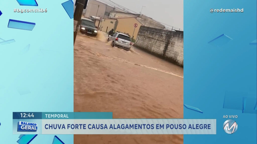 CHUVA FORTE CAUSA ALAGAMENTOS EM POUSO ALEGRE