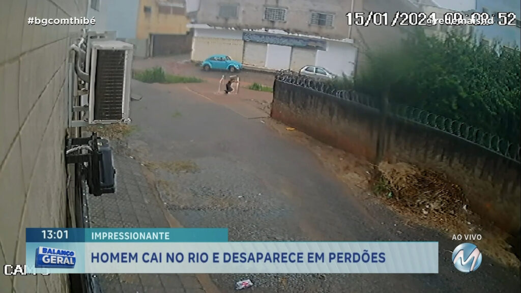 IMPRESSIONANTE : HOMEM CAI NO RIO E DESAPARECE EM PERDÕES