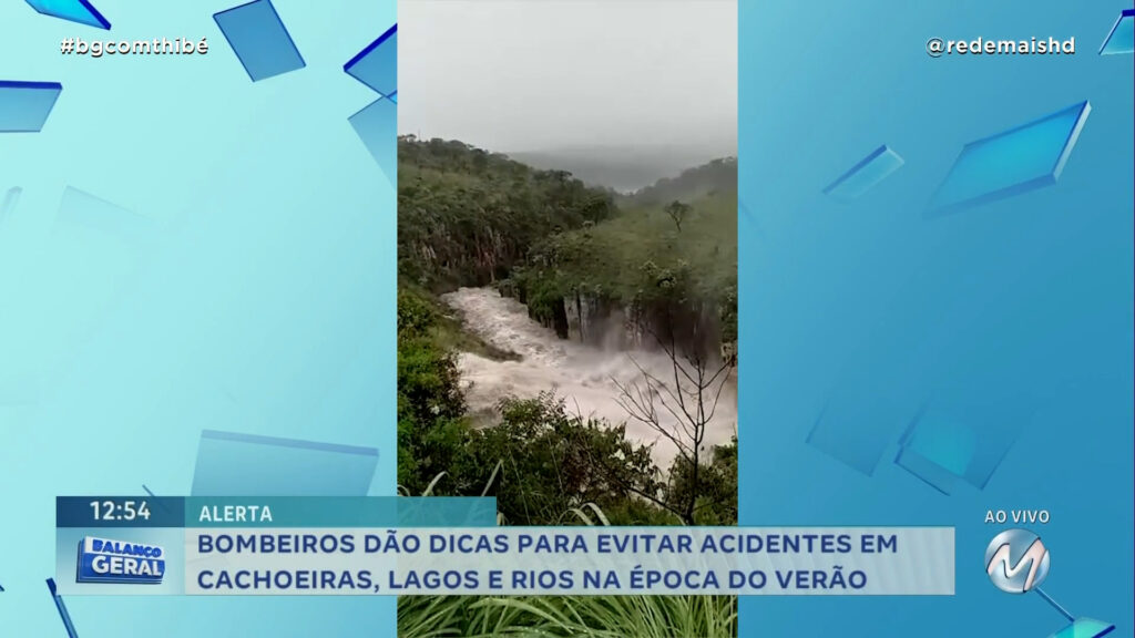 ALERTA: BOMBEIROS DÃO DICAS PARA EVITAR ACIDENTES EM CACHOEIRAS, LAGOS E RIOS NA ÉPOCA DO VERÃO