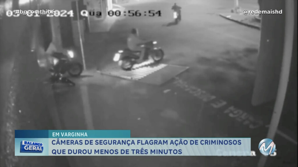 DUROU MENOS DE 3 MINUTOS: CÂMERAS DE SEGURANÇA DE CONCESSIONÁRIA DE MOTOS FLAGRAM AÇÃO DE CRIMINOSOS