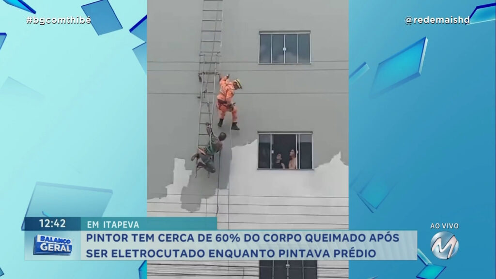 PINTOR TEM CERCA DE 60% DO CORPO QUEIMADO APÓS SER ELETROCUTADO EM ITAPEVA