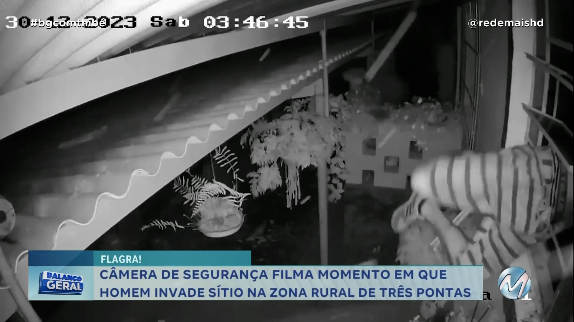 CÂmera De SeguranÇa Filma Momento Em Que Homem Invade SÍtio Na Zona Rural De TrÊs Pontas Rede Mais