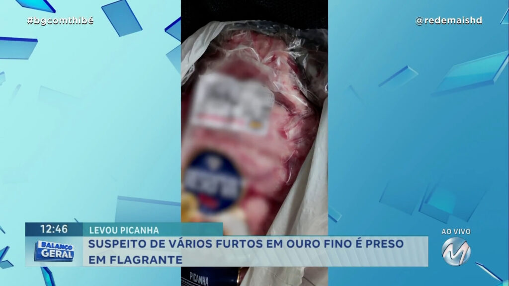 LEVOU PICANHA: SUSPEITO DE VÁRIOS FURTOS EM OURO FINO É PRESO EM FLAGRANTE