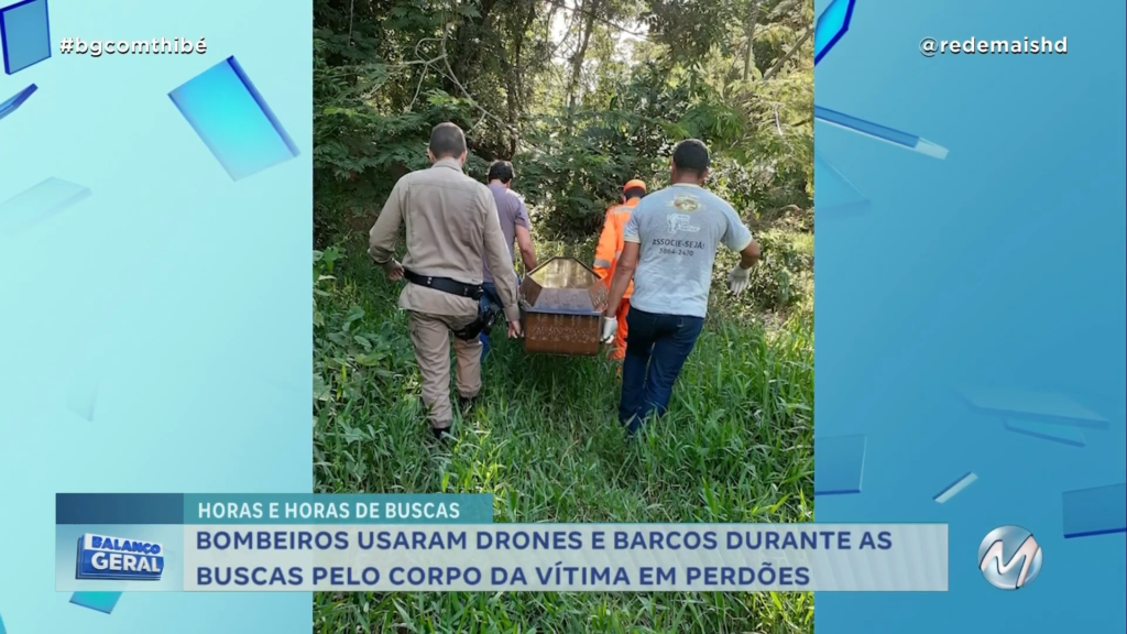 BOMBEIROS ENCONTRAM CORPO DE HOMEM QUE CAIU EM CÓRREGO DURANTE TEMPORAL EM PERDÕES