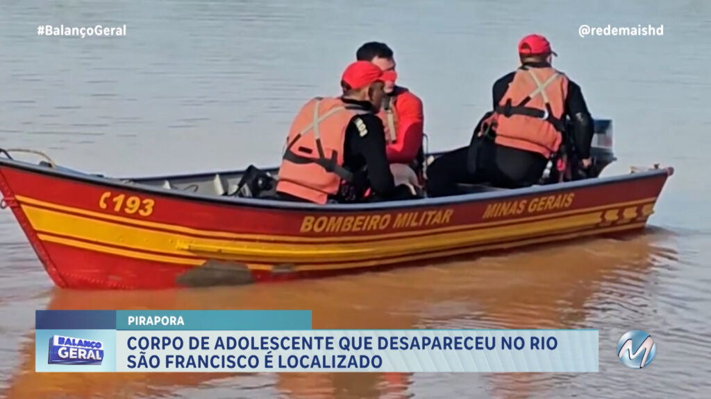 CORPO DE ADOLESCENTE QUE DESAPARECEU NO RIO SÃO FRANCISCO É LOCALIZADO