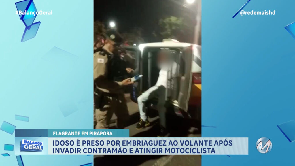 PROVOCOU ACIDENTE: MOTORISTA É PRESO POR EMBRIAGUEZ AO VOLANTE EM PIRAPORA