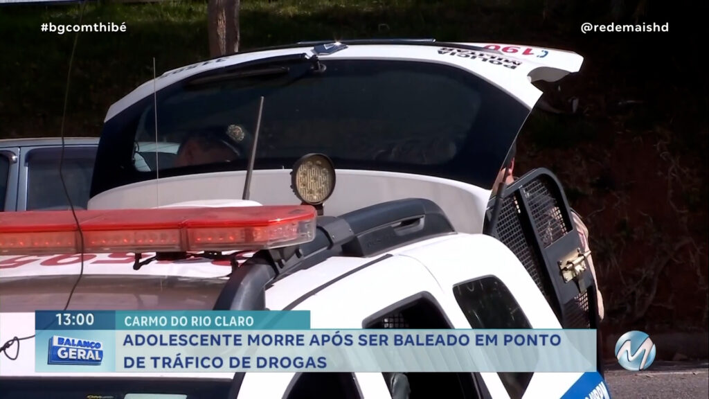 CARMO DO RIO CLARO : ADOLESCENTE MORRE APÓS SER BALEADO EM PONTO DE TRÁFICO DE DROGAS